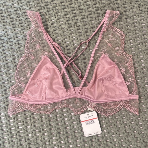 NWT Free People Intimately When in Rome Suave Bralette - Picture 2 of 2